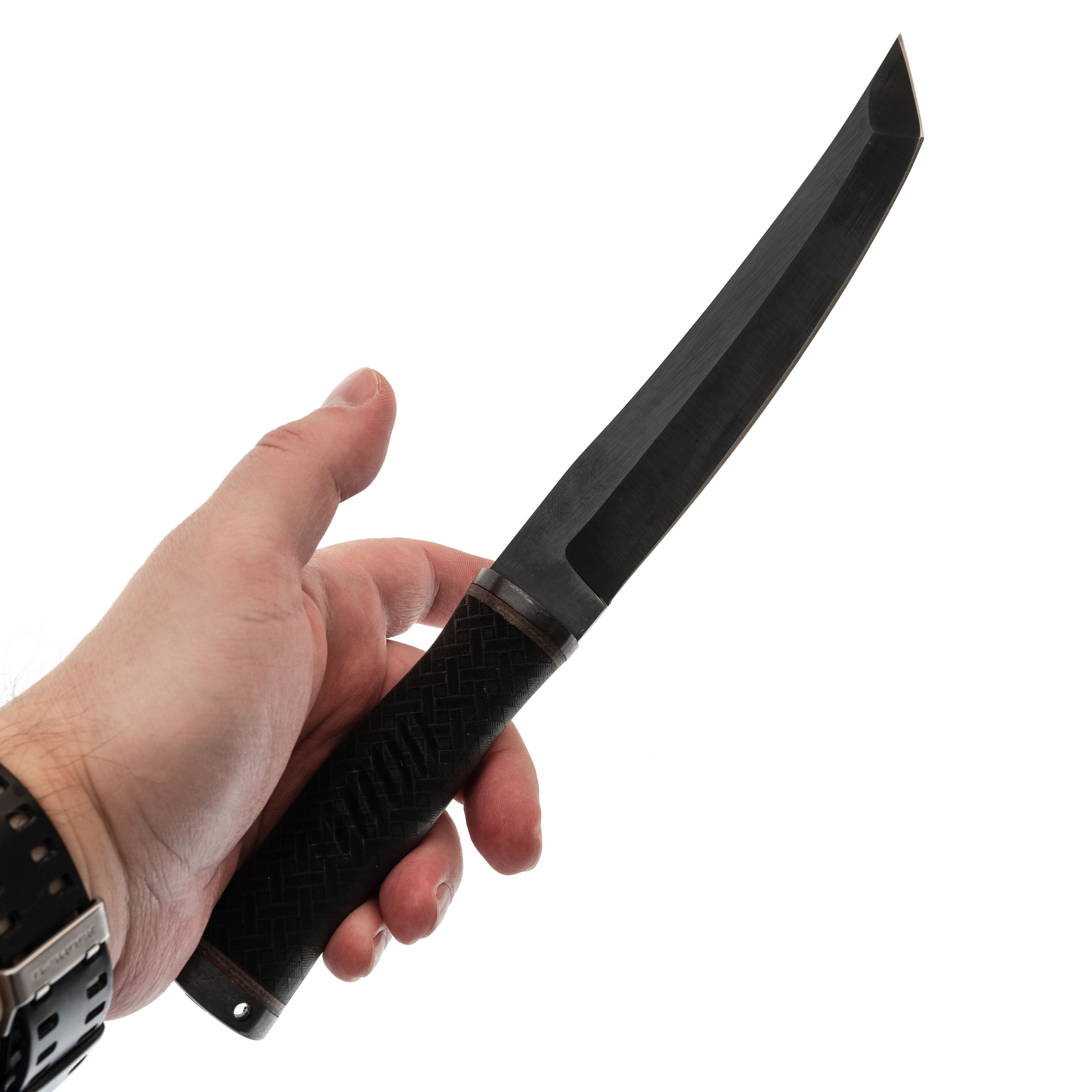 Нож Кабан-1, сталь 65Г, резина - фото 5