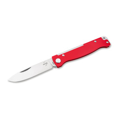 Фото Складной нож Boker Atlas Red, сталь 12C27, рукоять сталь, красный