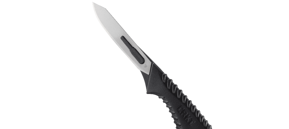 Нож с фиксированным клинком со сменными лезвиями CRKT P.D.K. (Precision Disposable Knife Kit) Black, сталь 420J2, рукоять пластик - фото 2