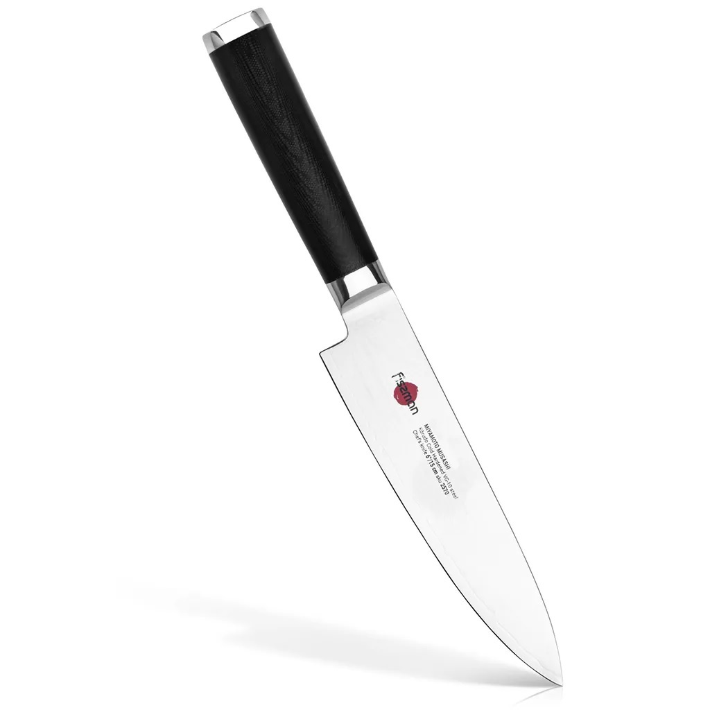  Нож кухонный Fissman поварской Kensei Musashi 15см, сталь DAMASCUS
