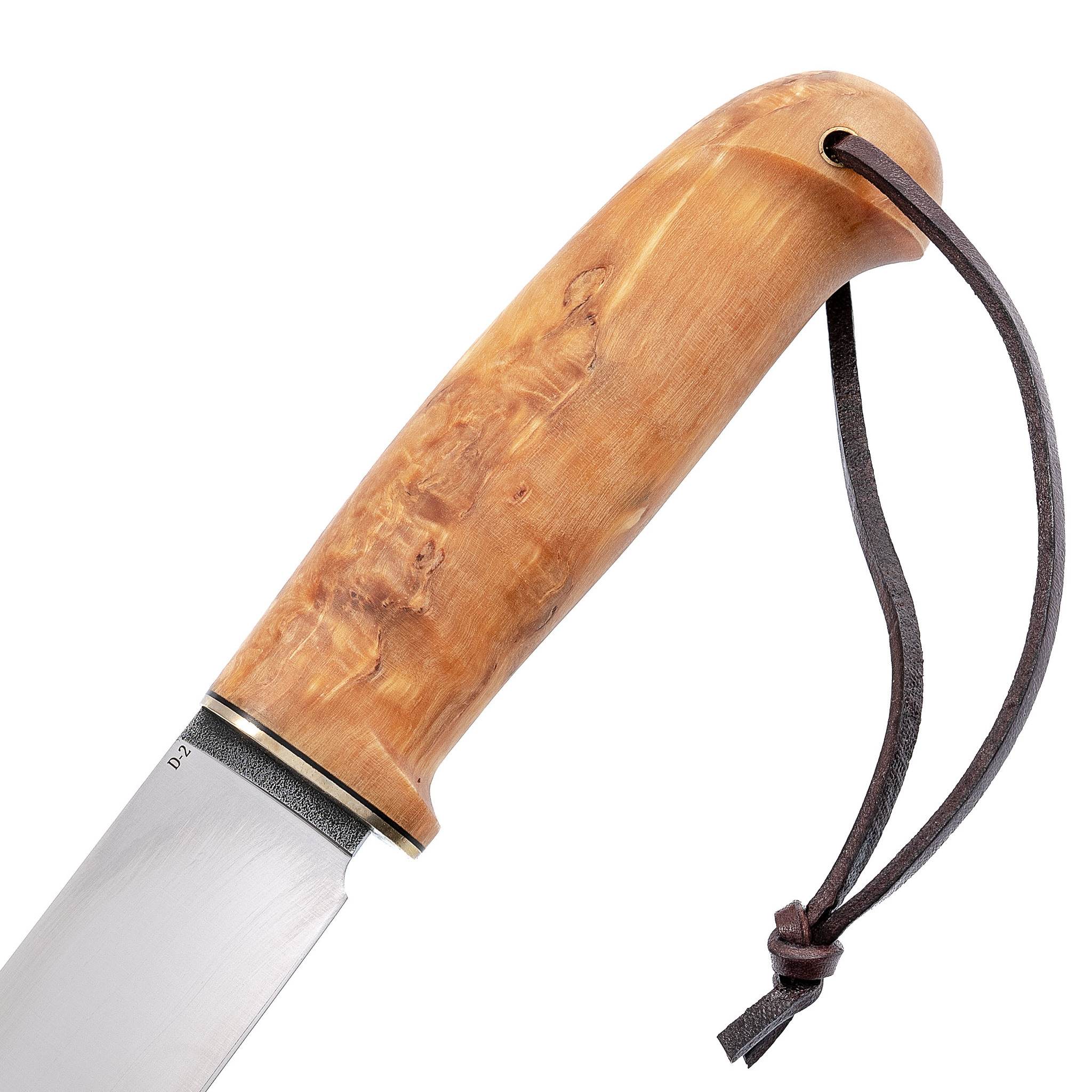 Нож Шмель, сталь D2 с насечкой, карельская береза - фото 3
