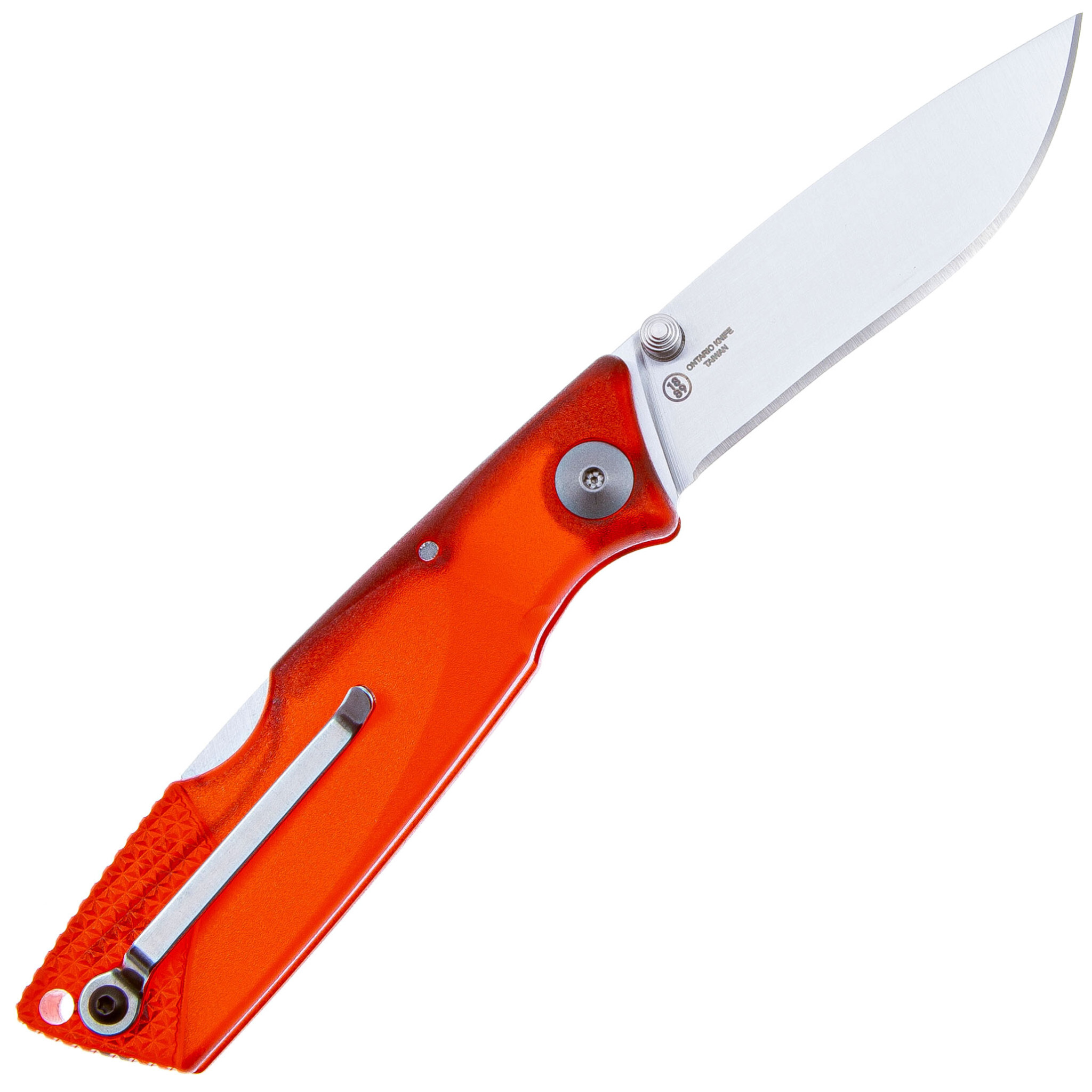 Складной нож Ontario Wraith Ice Series Fire, сталь 1.4116, рукоять пластик - фото 2