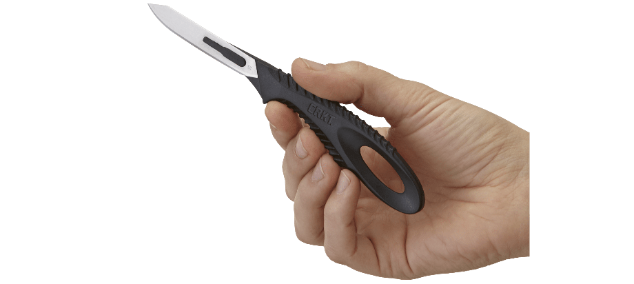 Нож с фиксированным клинком со сменными лезвиями CRKT P.D.K. (Precision Disposable Knife Kit) Black, сталь 420J2, рукоять пластик - фото 3