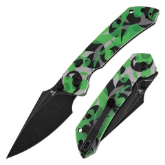 Фото Складной нож Tenable Fenrir, сталь D2, рукоять G10, Jade