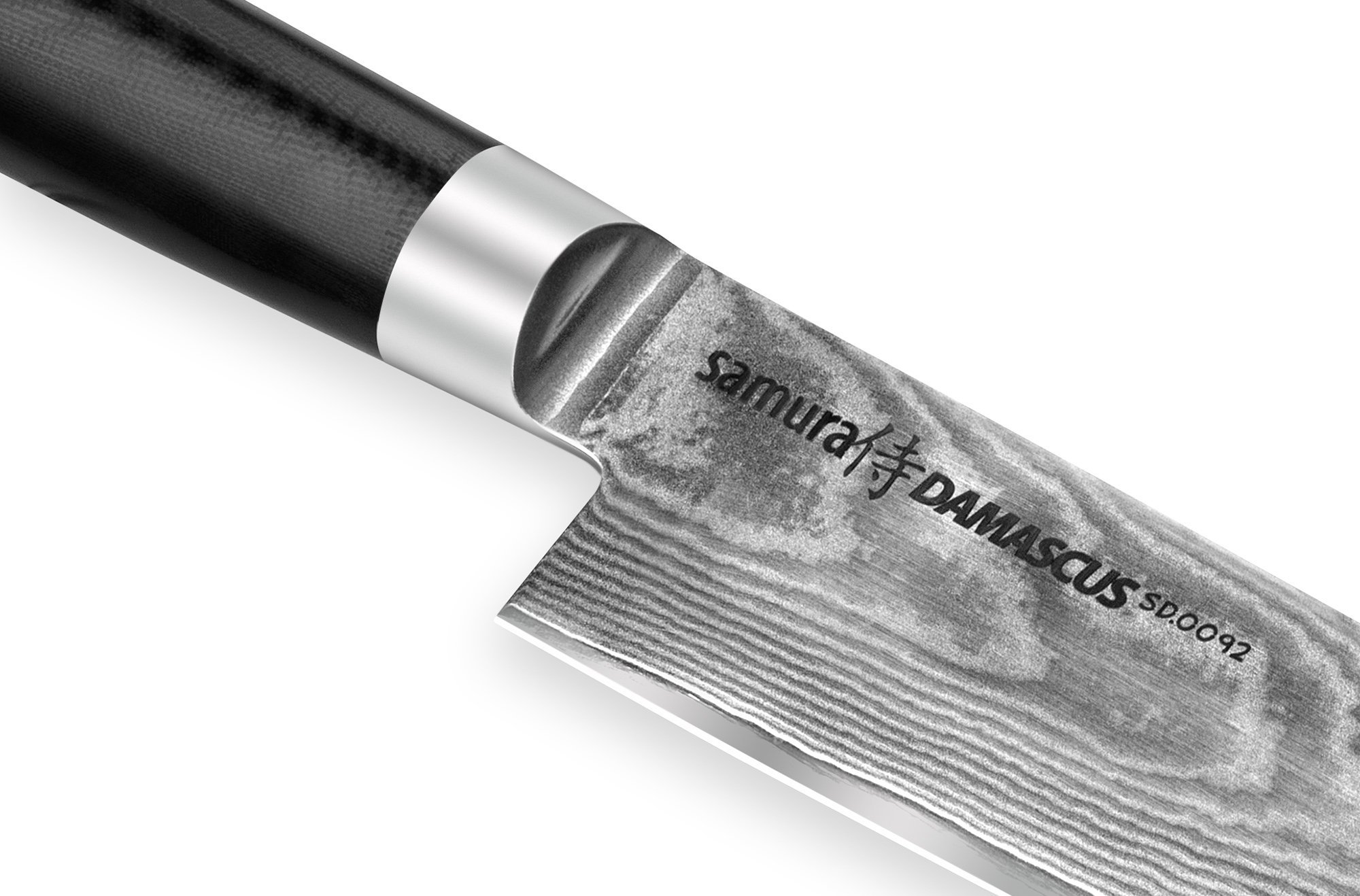Нож кухонный Сантоку Samura Damascus SD-0092/Y, сталь VG-10/дамаск, рукоять G-10 от Ножиков