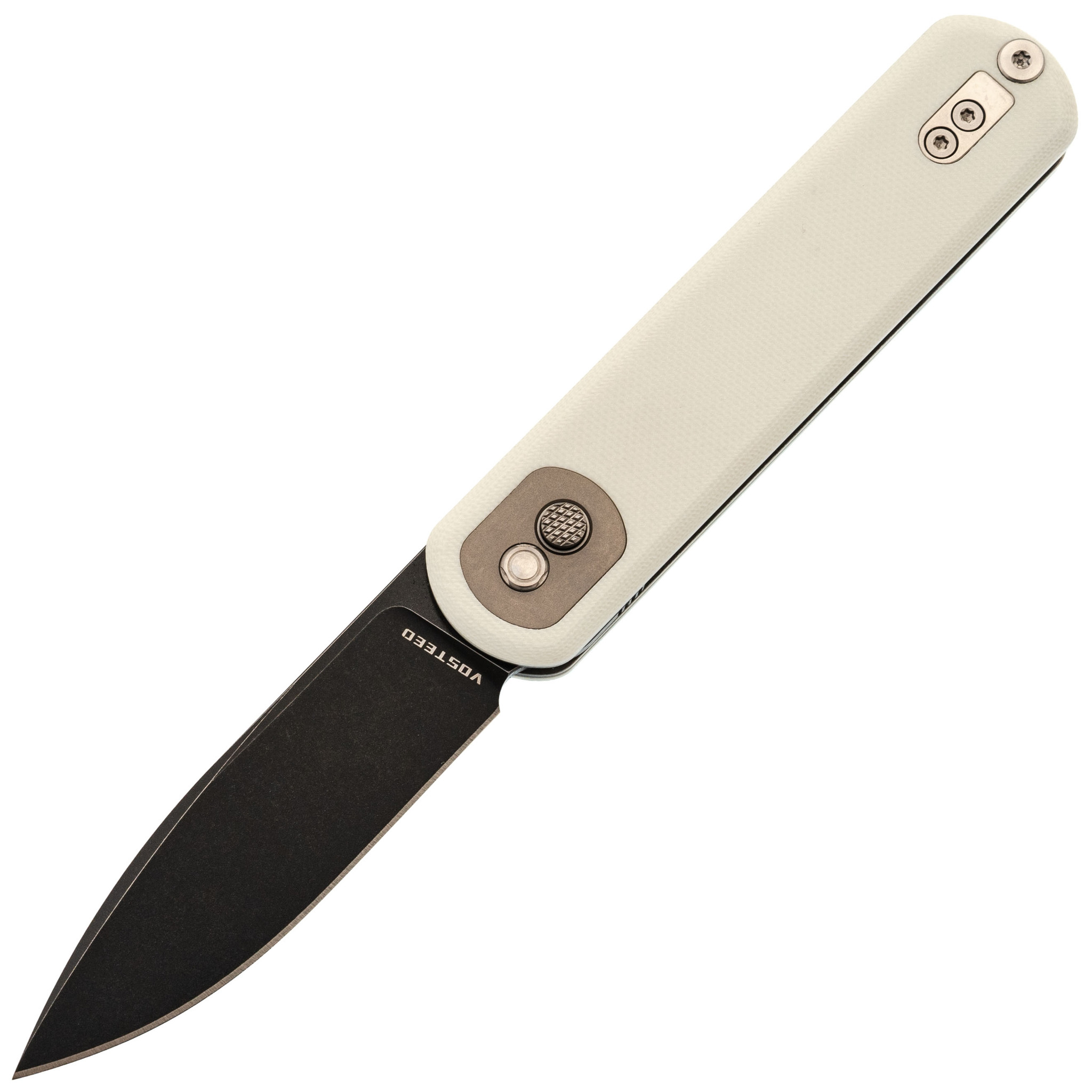 Складной нож Corgi Black Vosteed, сталь 14C28N, рукоять G10, белый - фото 1