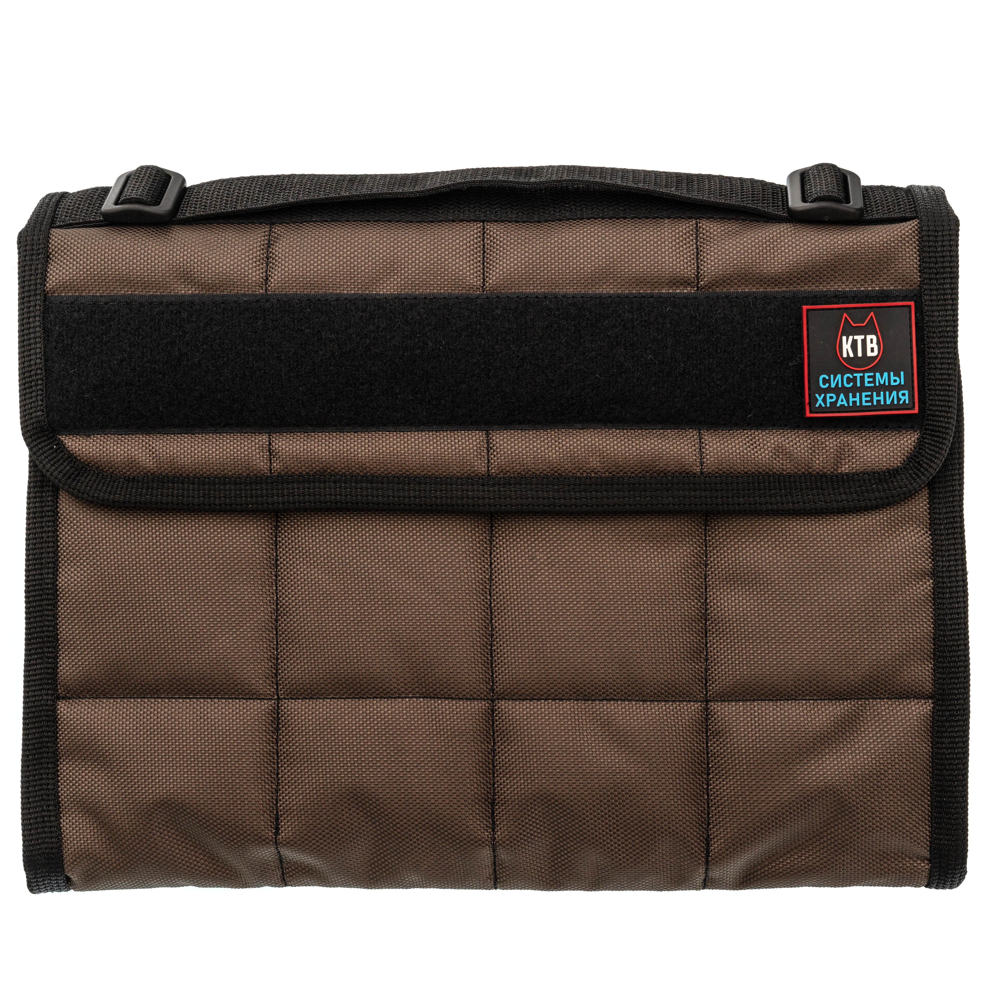 Сумка для 8 фиксированных ножей с замком KTB, коричневая S