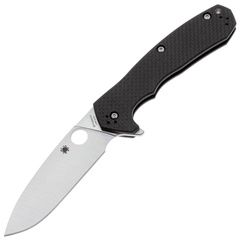Фото Складной нож Spyderco Amalgam 9.7 см, сталь S30V, рукоять G-10 / Carbon Fiber Laminate черная