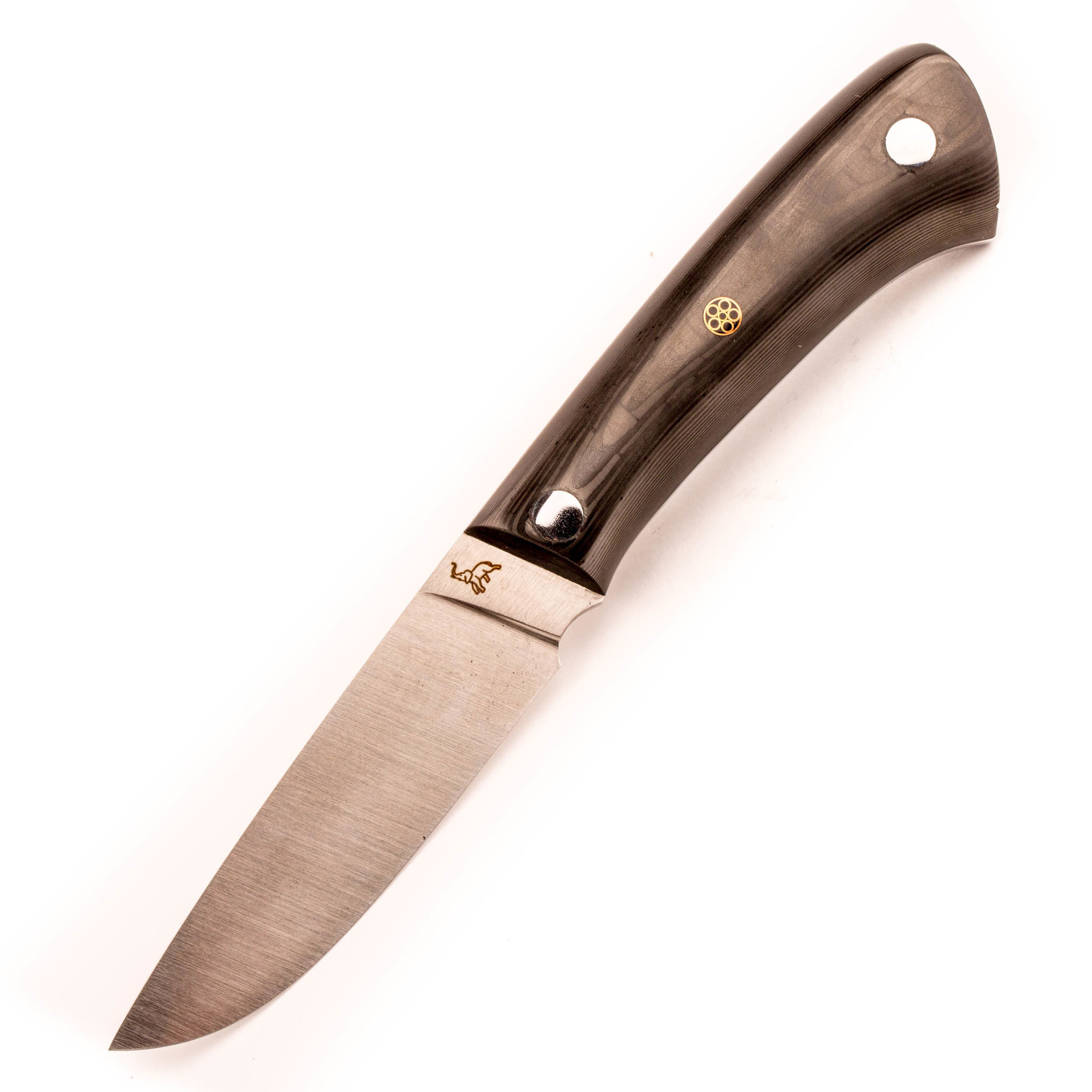 Нож разделочный C2, сталь M390, карбон, Слон