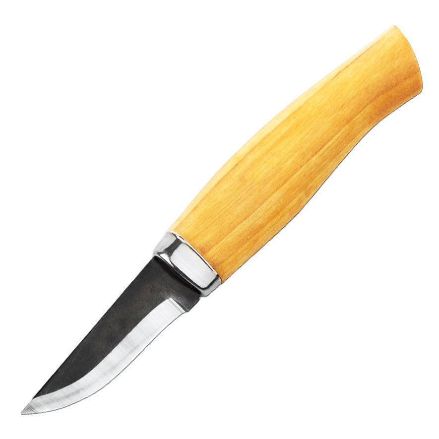 Нож с фиксированным клинком Brusletto Spikke, сталь 1. 4116 Окалина, рукоять карельская береза нож газель литой булат баранова карельская береза