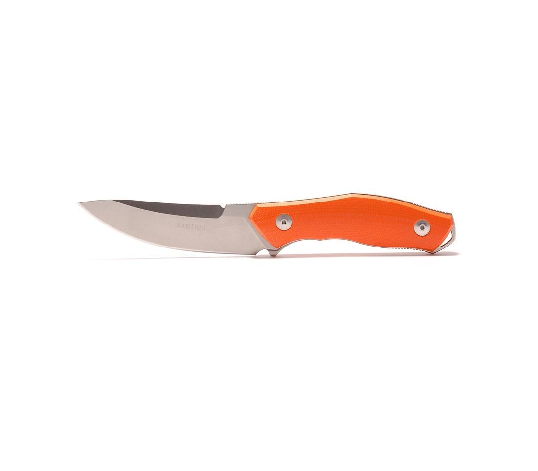 Нож с фиксированным клинком Fantoni, C.U.T. Fixed, FAN/CUTFxSwOrLBk, сталь CPM-S30V, рукоять cтеклотекстолит G-10, оранжевый от Ножиков