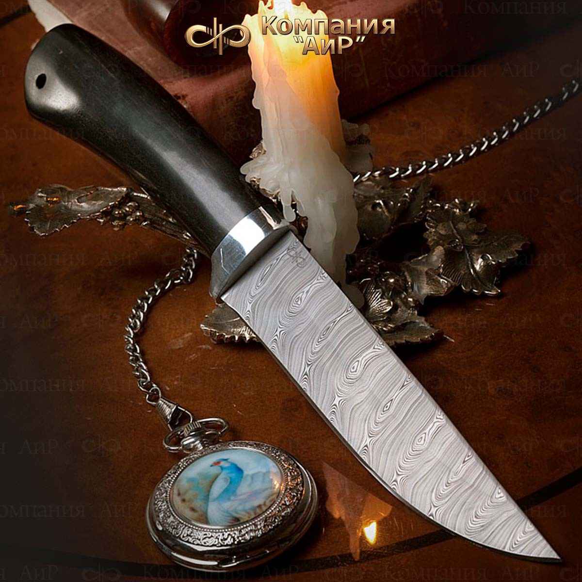 фото Нож аир «лиса», сталь zd 0803, рукоять граб, алюминий