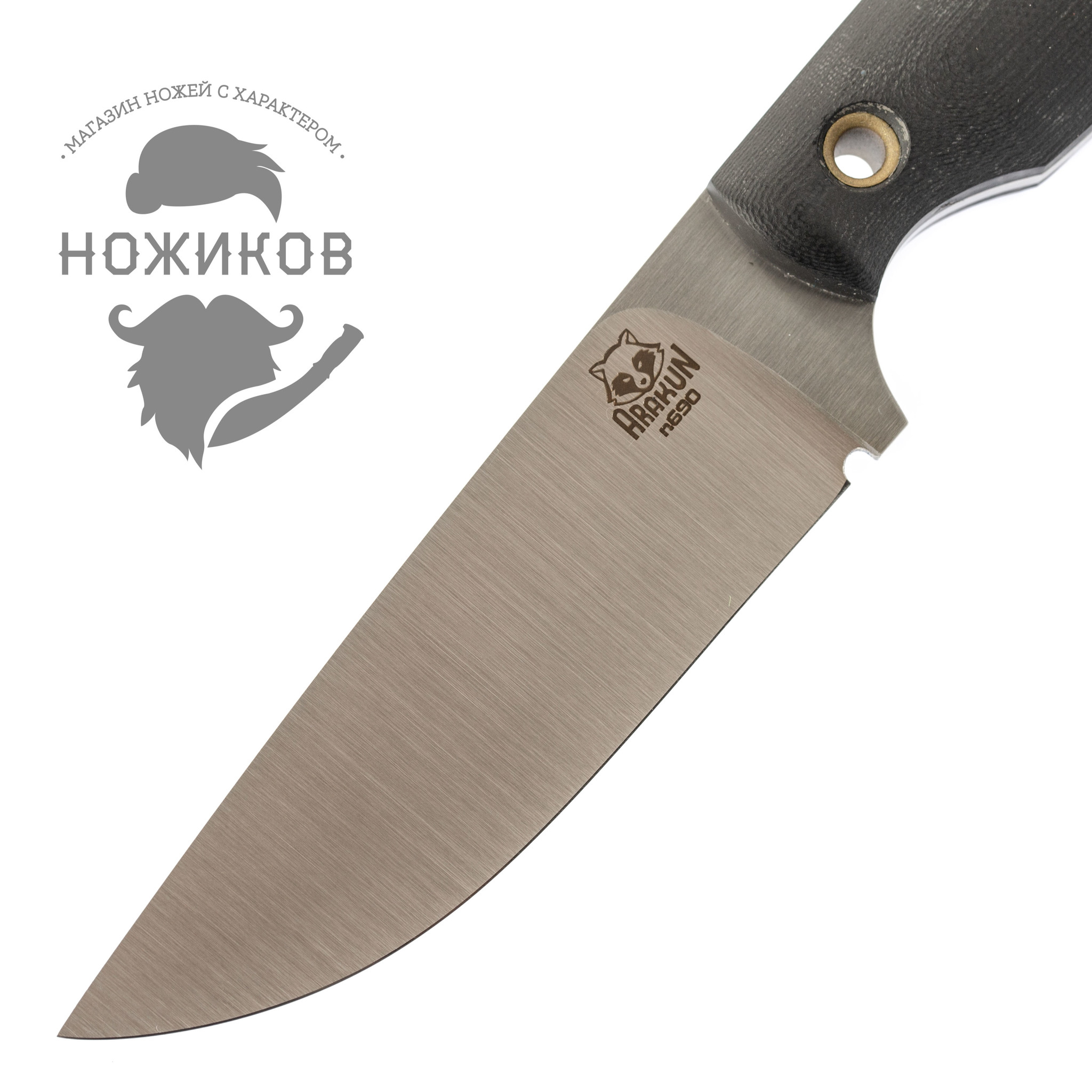 Нож Хоббит, сталь N690, рукоять G10 черная - фото 2