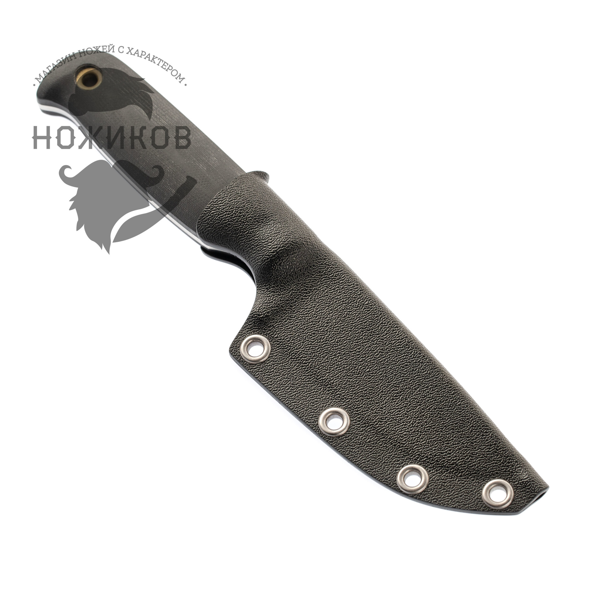 Нож Хоббит, сталь N690, рукоять G10 черная - фото 5
