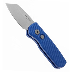 Фото Автоматический нож Pro-Tech Runt-5 Reverse Tanto, сталь CPM 20CV, рукоять алюминий, синий