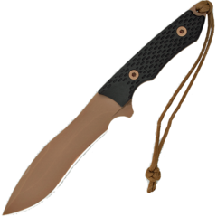 Фото Нож с фиксированным клинком Spartan Blades Ronin Shinto, клинок пустынный, сталь CPM-S35VN, рукоять черная микарта