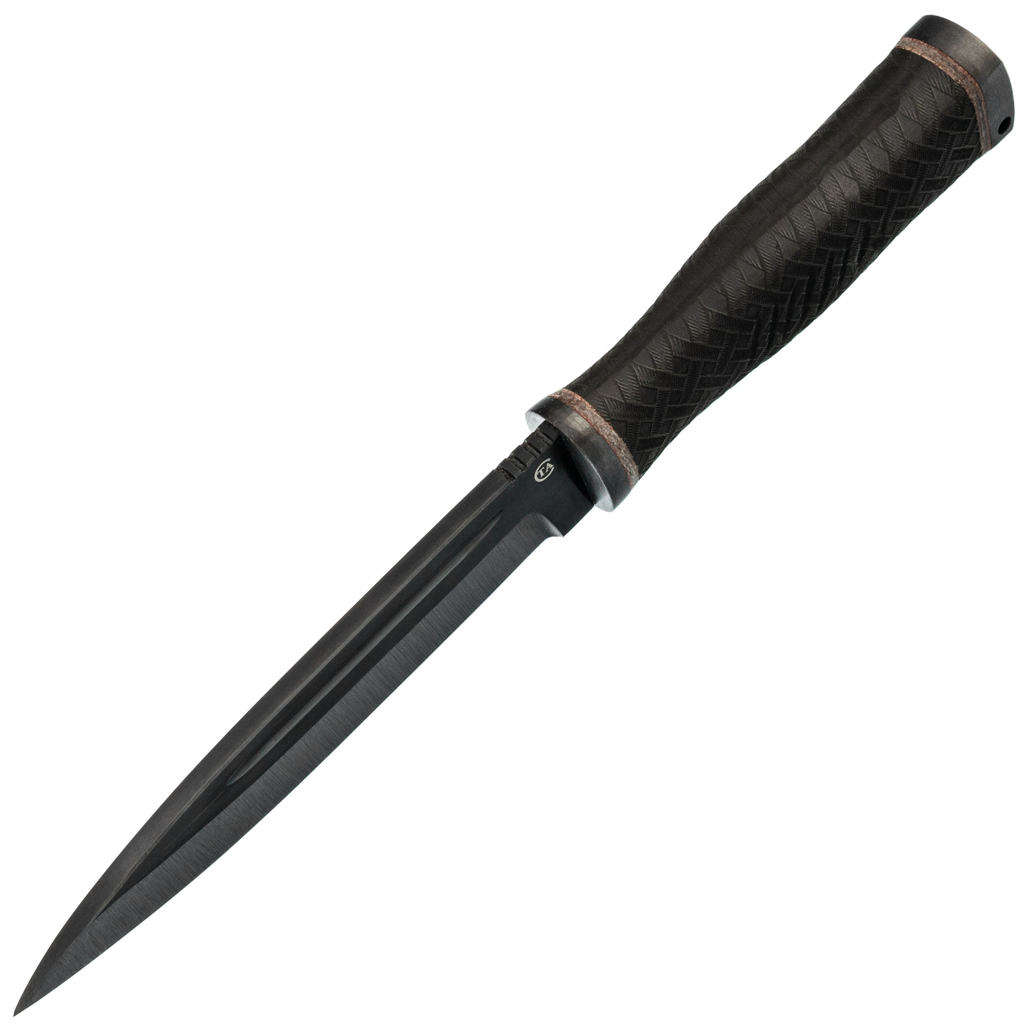 Нож Горец-3, сталь 65Г, резина - фото 2
