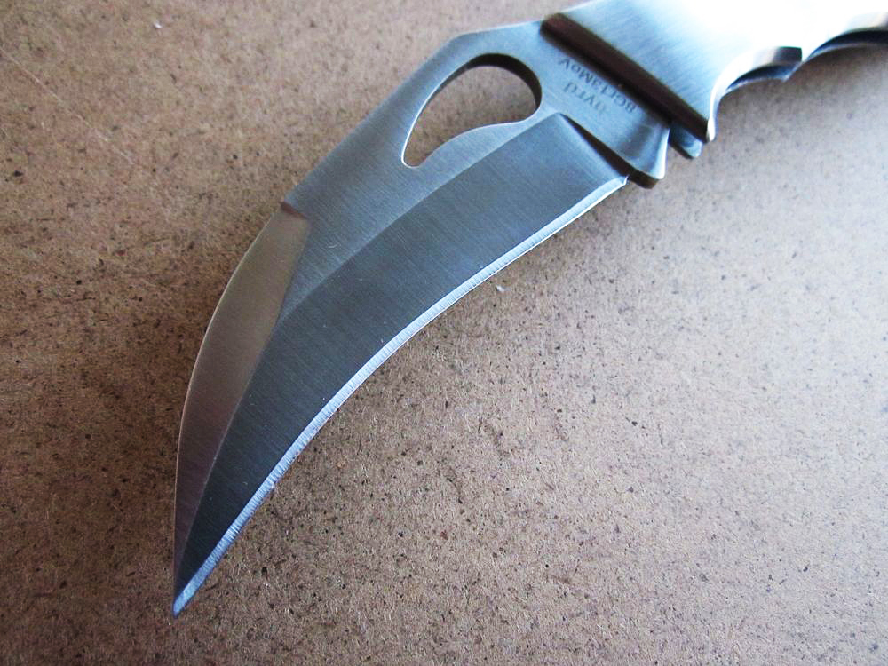 Нож складной CROSSBILL Spyderco BY07P, сталь 8Cr13MOV Satin Plain, рукоять нержавеющая сталь - фото 4