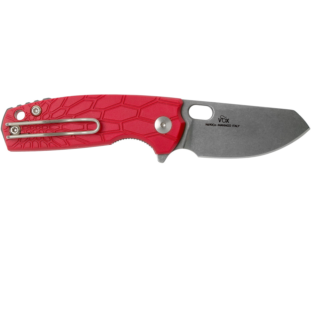 Складной нож Fox Baby Core, сталь N690, рукоять пластик FRN красный - фото 3