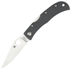 Фото Нож складной Baby Horn Spyderco CX08GGYP, сталь VG-10 Satin Plain, рукоять стеклотекстолит G10, серый