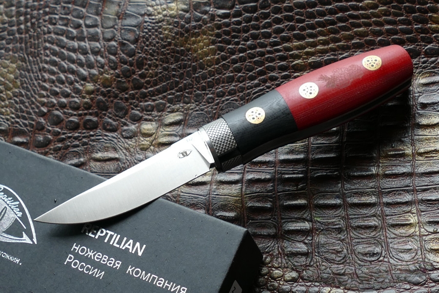 

Складной нож Reptilian "Лесовик-02", сталь D2, рукоять G10, Limited Edition, красный