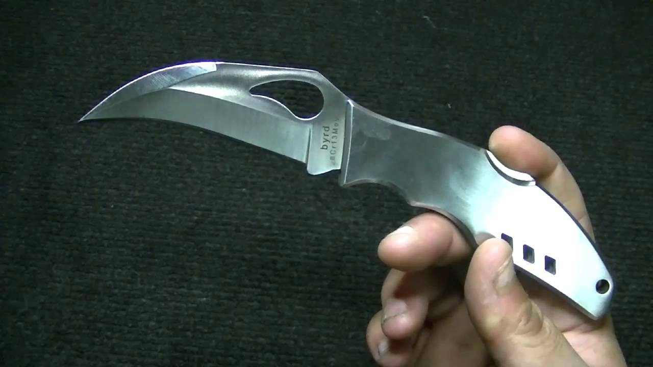 Нож складной CROSSBILL Spyderco BY07P, сталь 8Cr13MOV Satin Plain, рукоять нержавеющая сталь - фото 5
