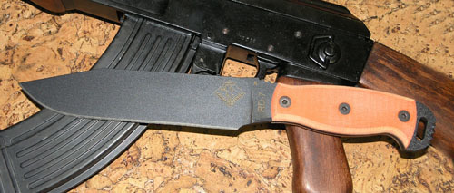 фото Нож с фиксированным клинком ontario "rd7 orange g10"