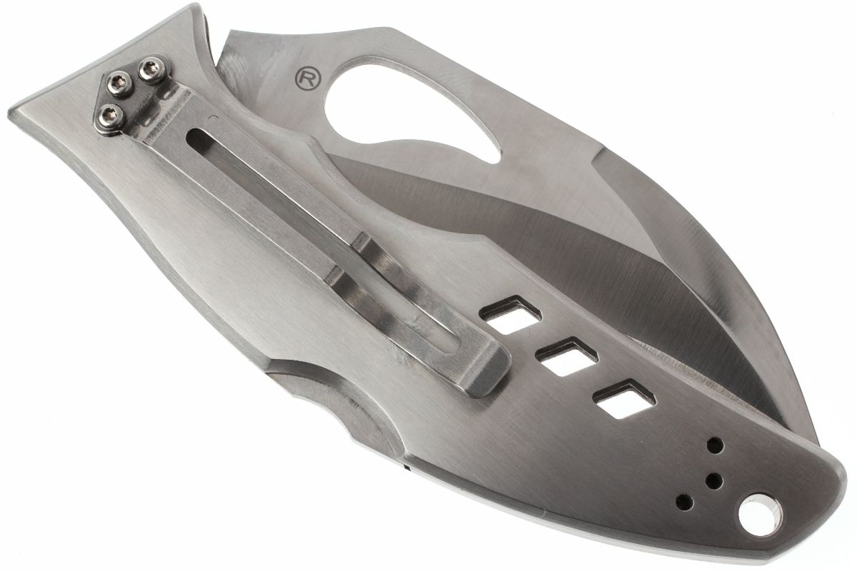 Нож складной CROSSBILL Spyderco BY07P, сталь 8Cr13MOV Satin Plain, рукоять нержавеющая сталь - фото 2