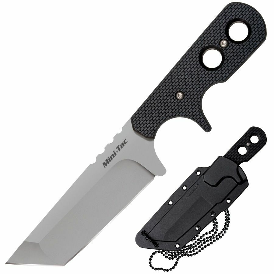 Нож Cold Steel Mini Tac Tanto, сталь AUS-8A, Еще..., Шейные ножи
