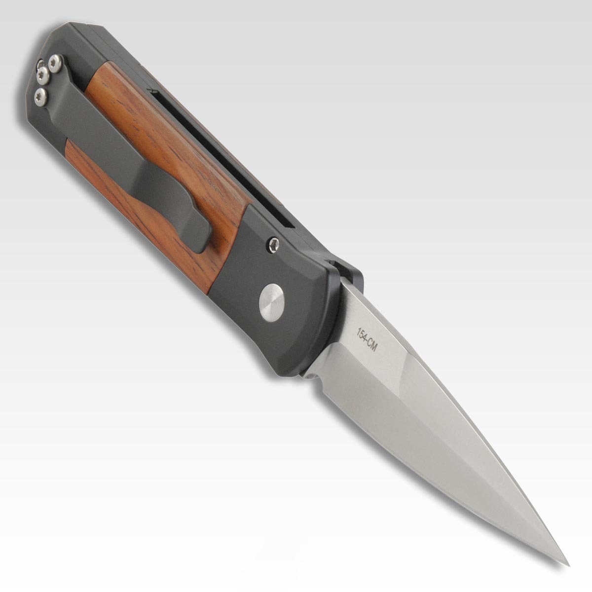 Складной нож Pro-Tech Godson 706С, сталь 154CM, рукоять алюминий/дерево кокоболо - фото 8