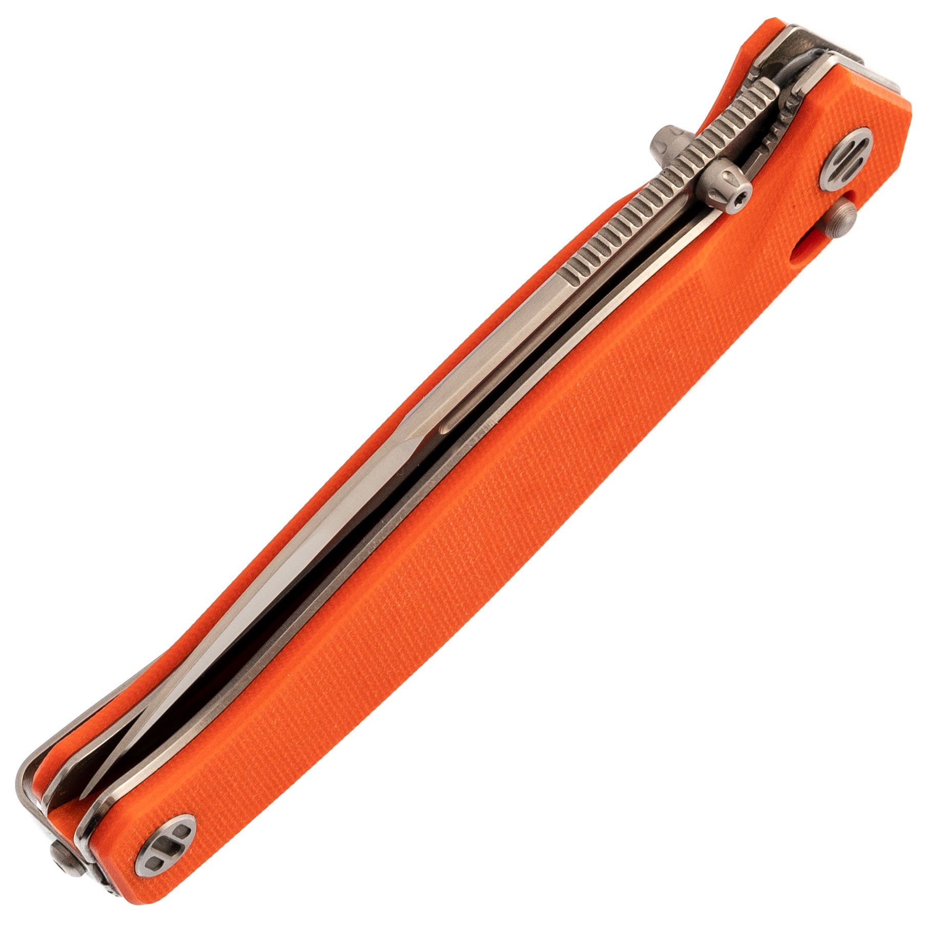 Складной нож Realsteel 7651OS Huginn, сталь VG-10, рукоять G10, оранжевый - фото 10