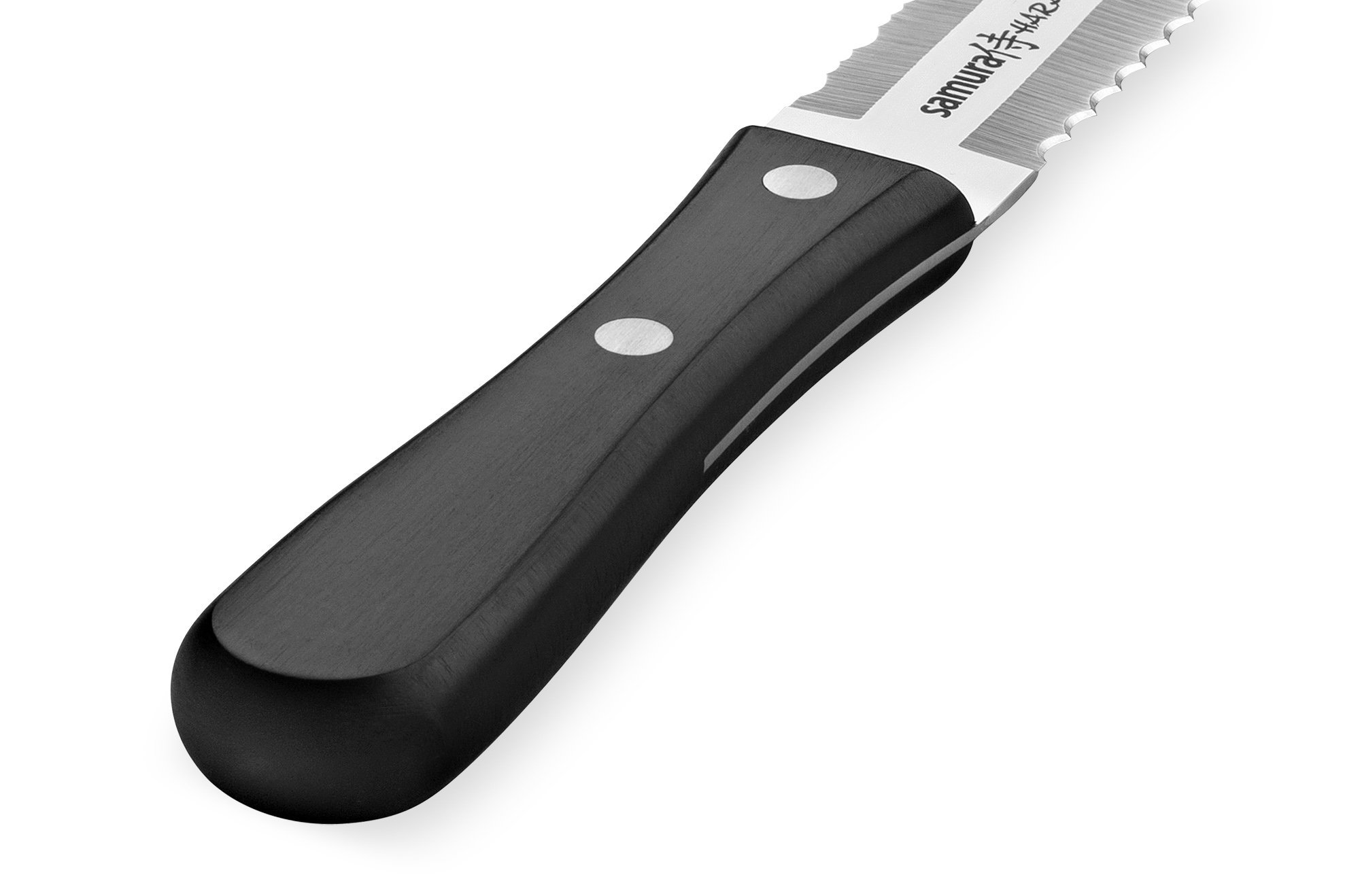 Нож для замороженных продуктов Samura Harakiri SHR-0057B, сталь AUS-8, рукоять ABS пластик - фото 4