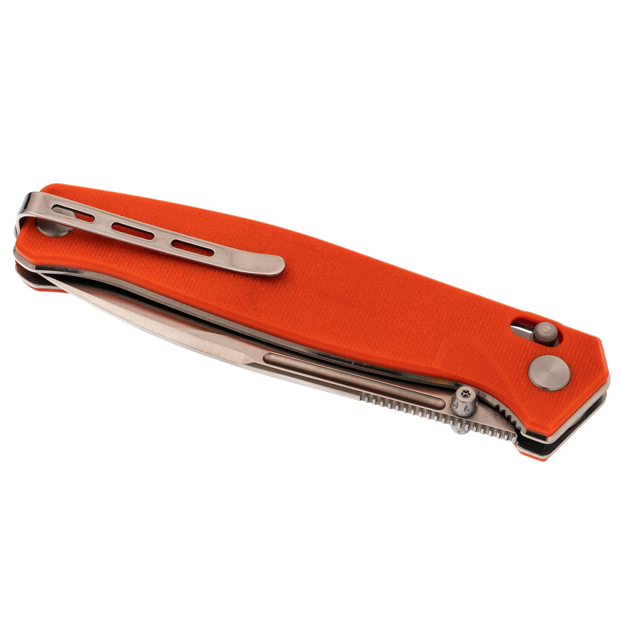 Складной нож Realsteel 7651OS Huginn, сталь VG-10, рукоять G10, оранжевый - фото 9