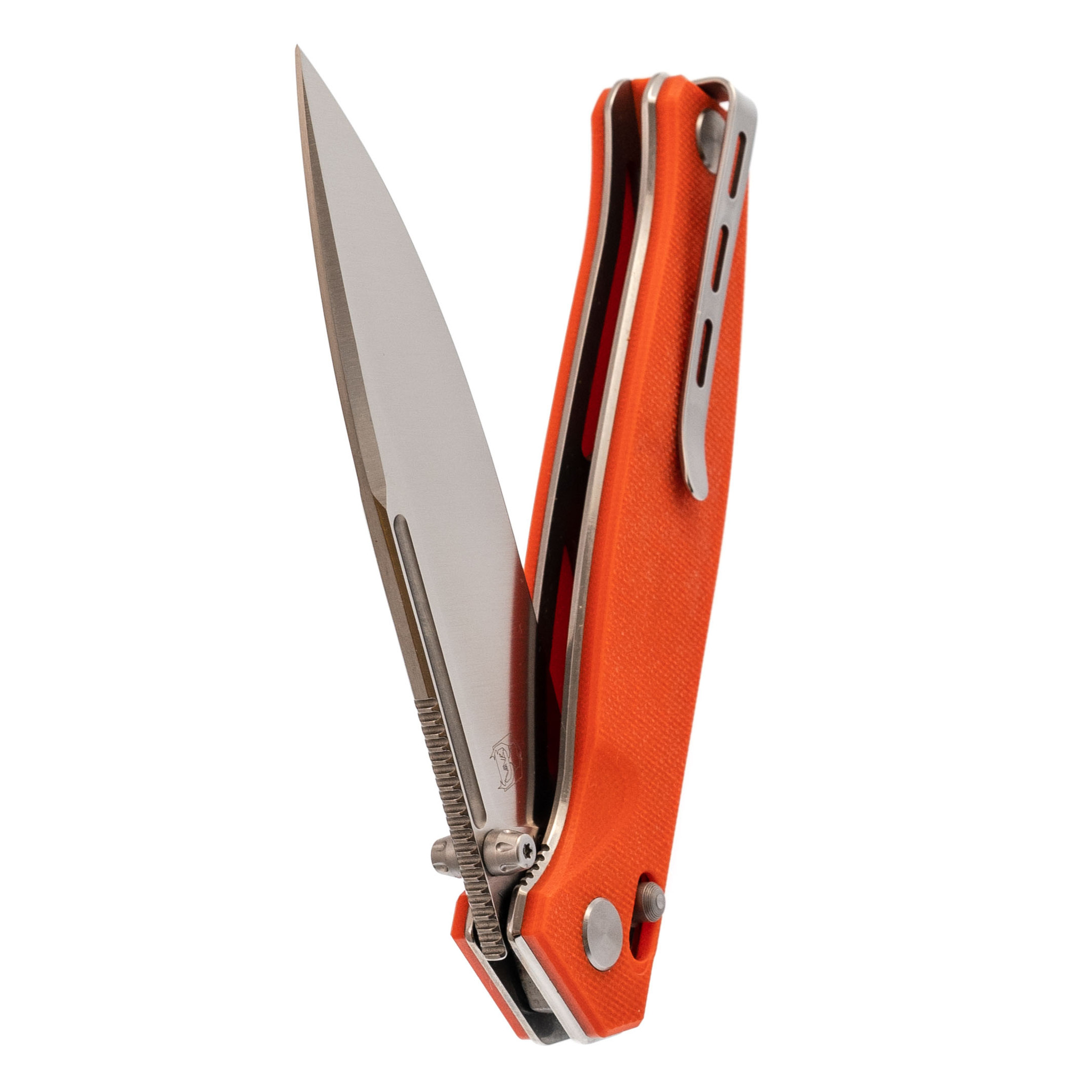Складной нож Realsteel 7651OS Huginn, сталь VG-10, рукоять G10, оранжевый - фото 5
