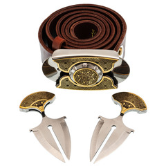 Фото Ремень-нож Квадро Keeperbelt, латунь