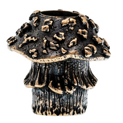 Фото Бусина для темляка Мухоморчик, бронза