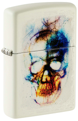 Фото Зажигалка ZIPPO Skull Design с покрытием Glow In The Dark Green, латунь/сталь, белая