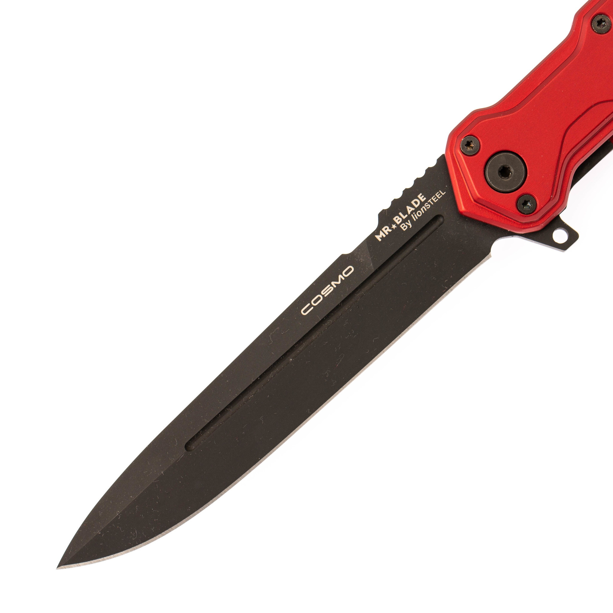 Складной нож Cosmo Red Black, сталь Sleipner - фото 3