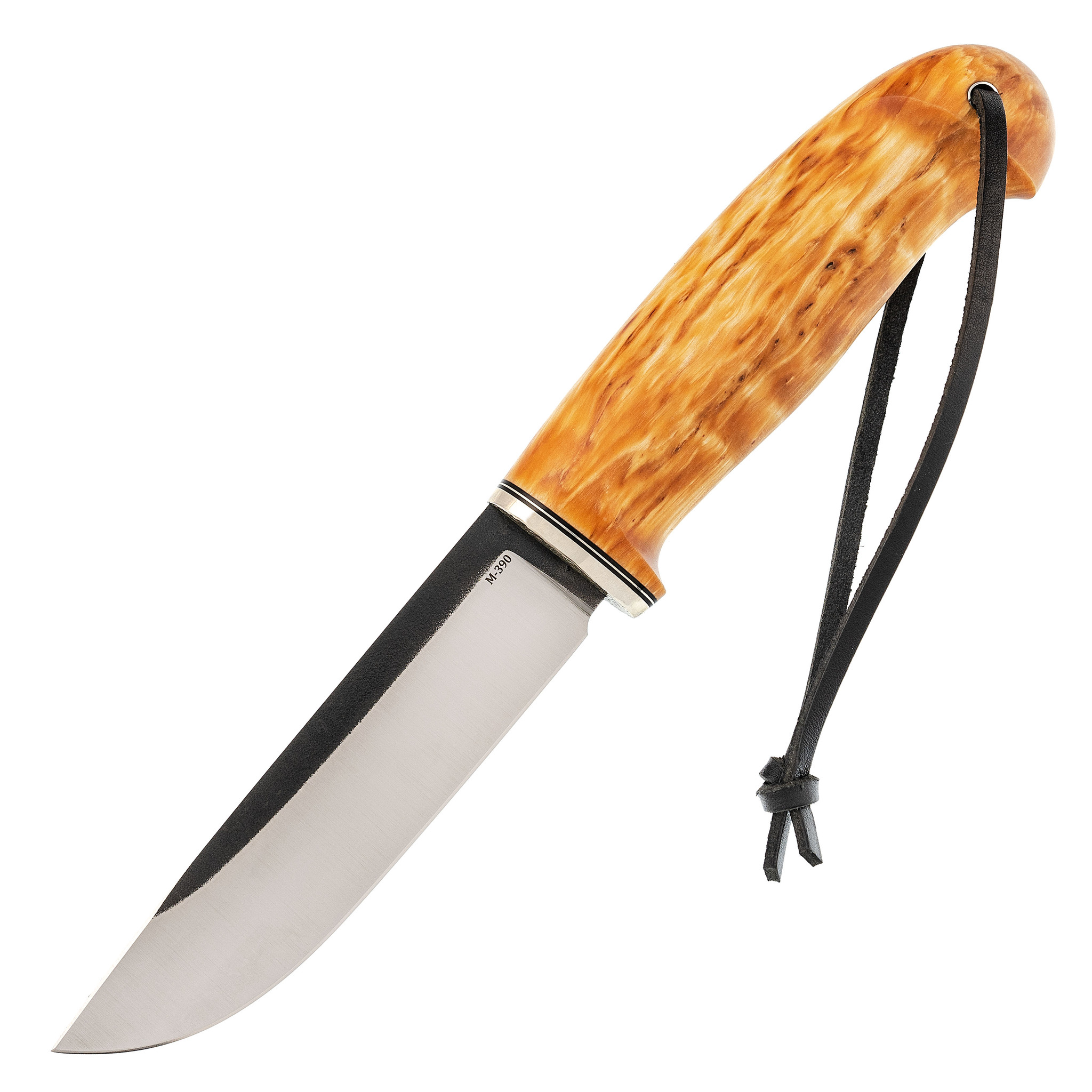Нож Лиман, сталь M390, рукоять карельская береза нож финка нквд сталь булат стабилизированная коричневая карельская береза