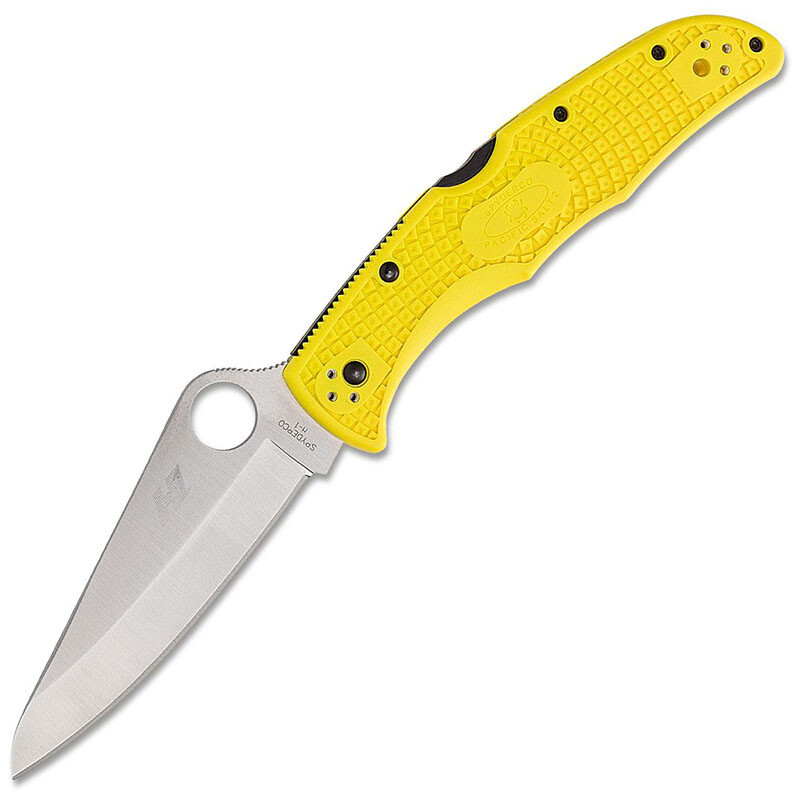 Складной нож Spyderco Pacific Salt 2 91PYL2, сталь VG-10, рукоять G10, жёлтый