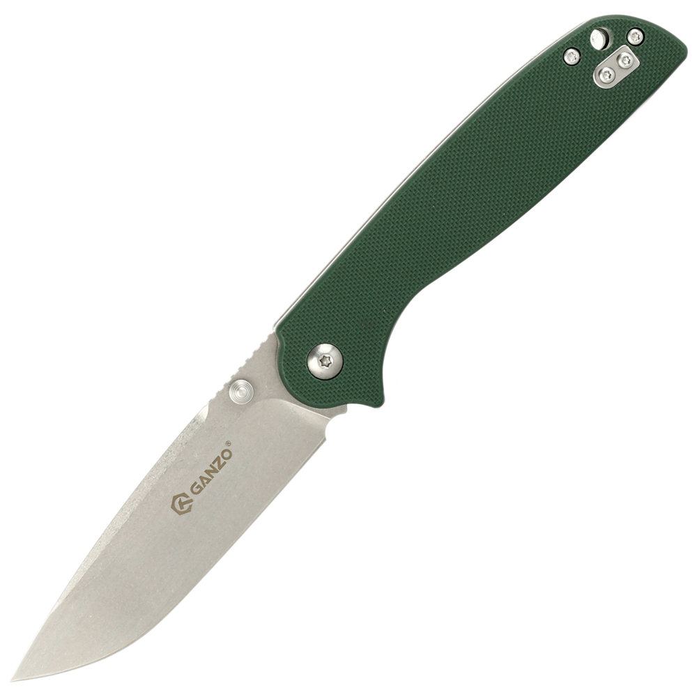 Складной нож Ganzo G6803-GB, сталь 8CR14, рукоять G10, зеленый