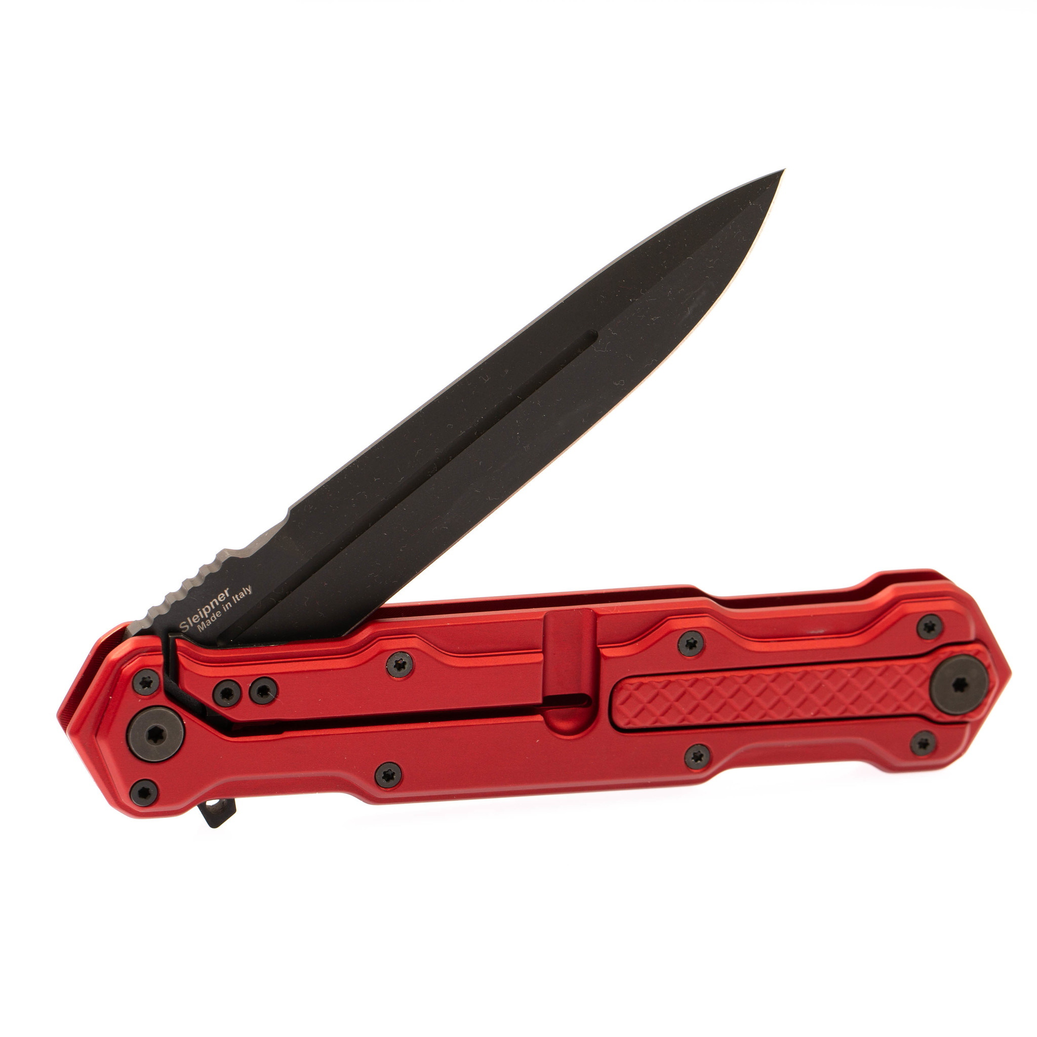 Складной нож Cosmo Red Black, сталь Sleipner - фото 9