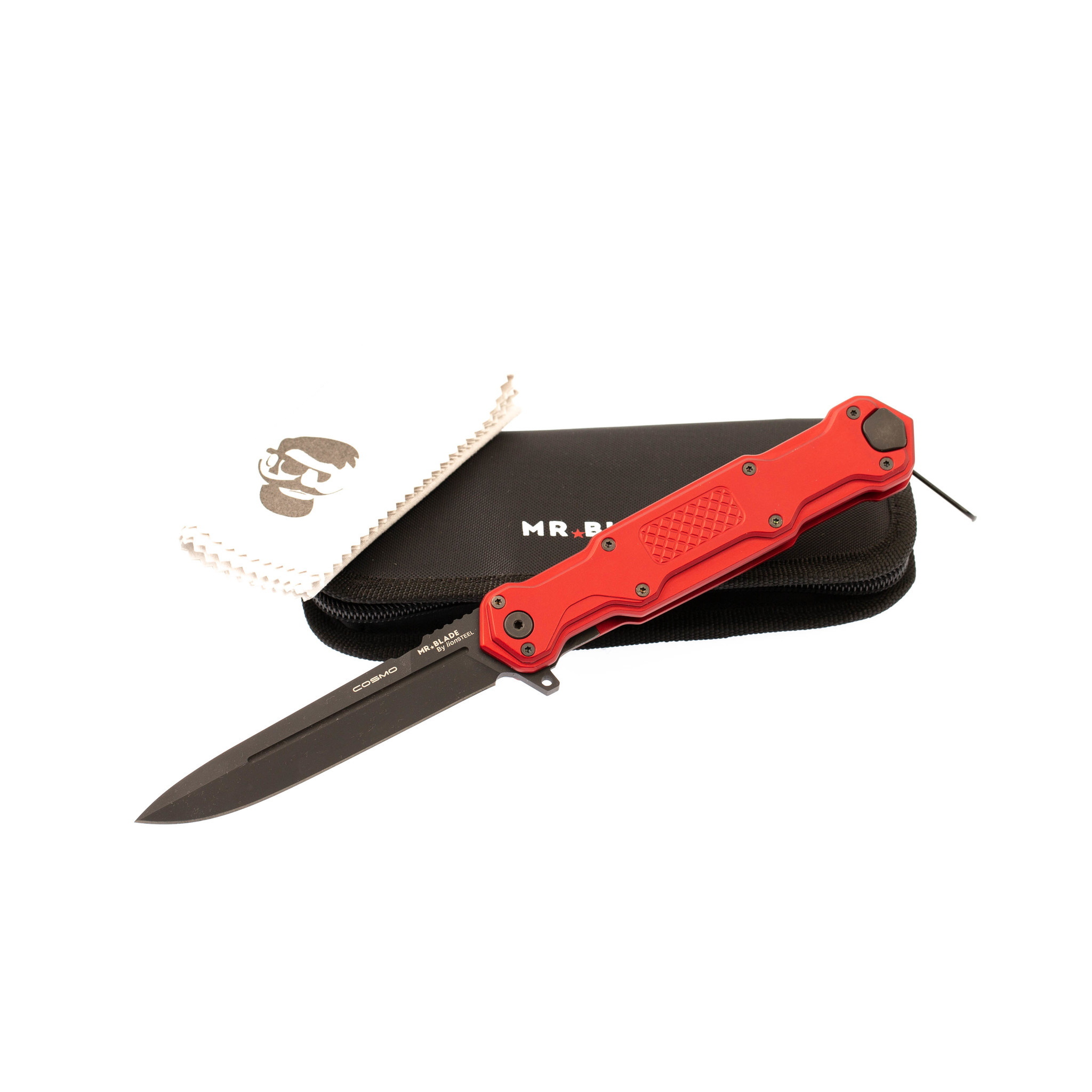Складной нож Cosmo Red Black, сталь Sleipner - фото 10