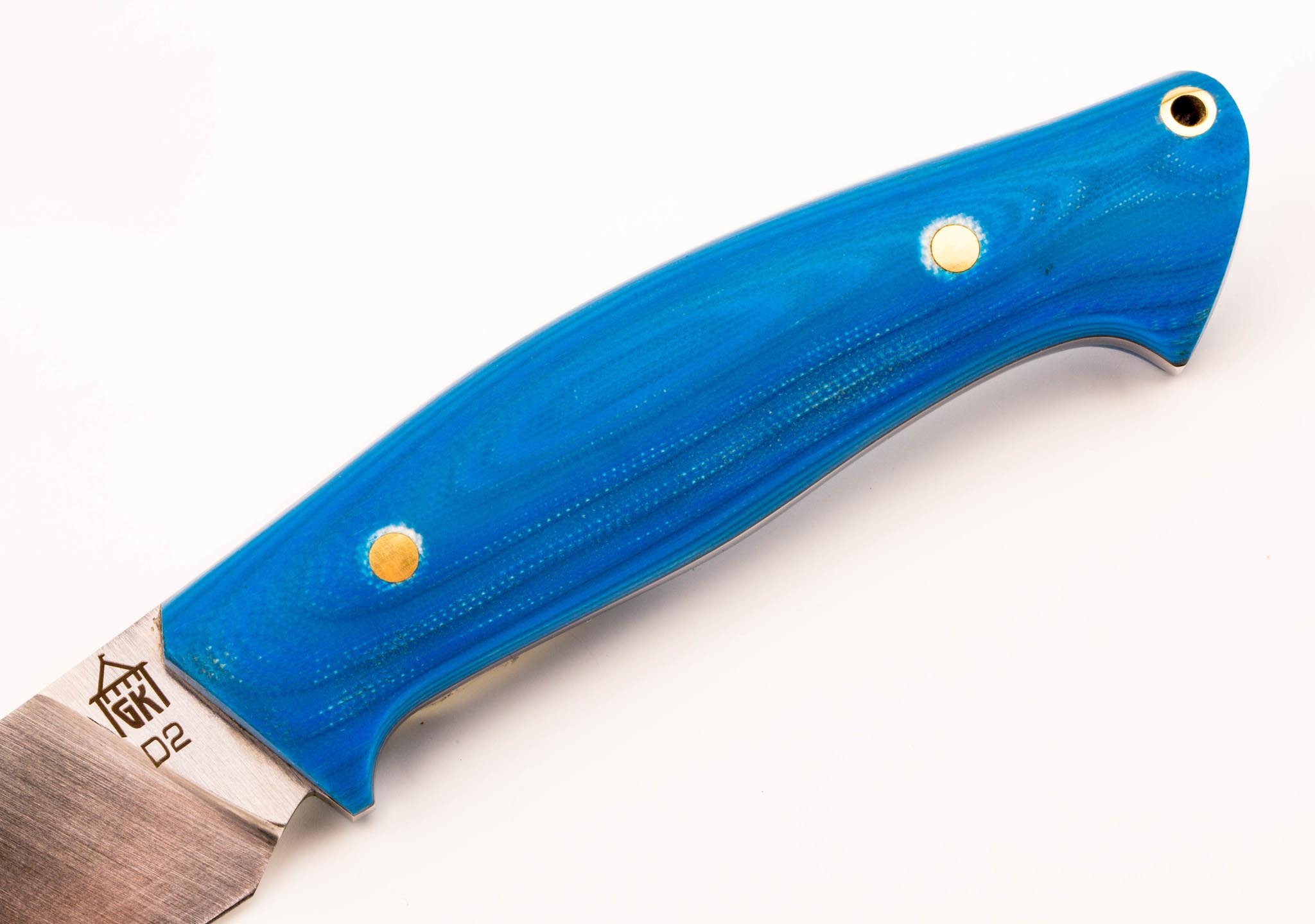 Нож Беркут, D2, рукоять G10 синяя - фото 2