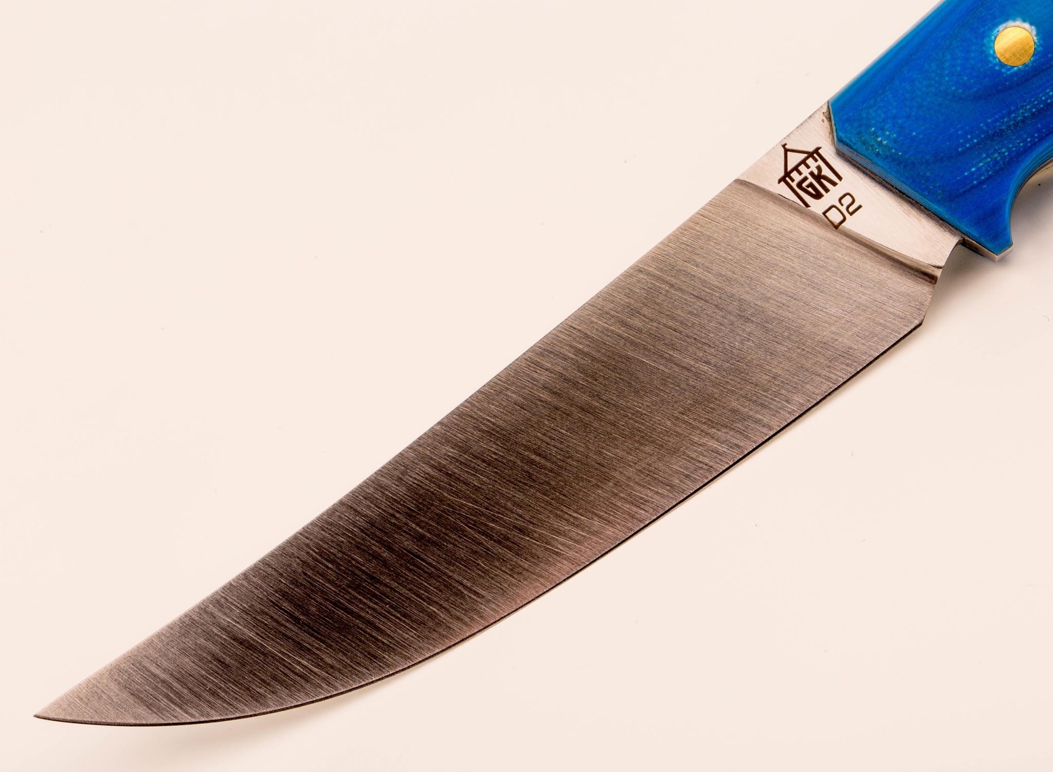 Нож Беркут, D2, рукоять G10 синяя - фото 3