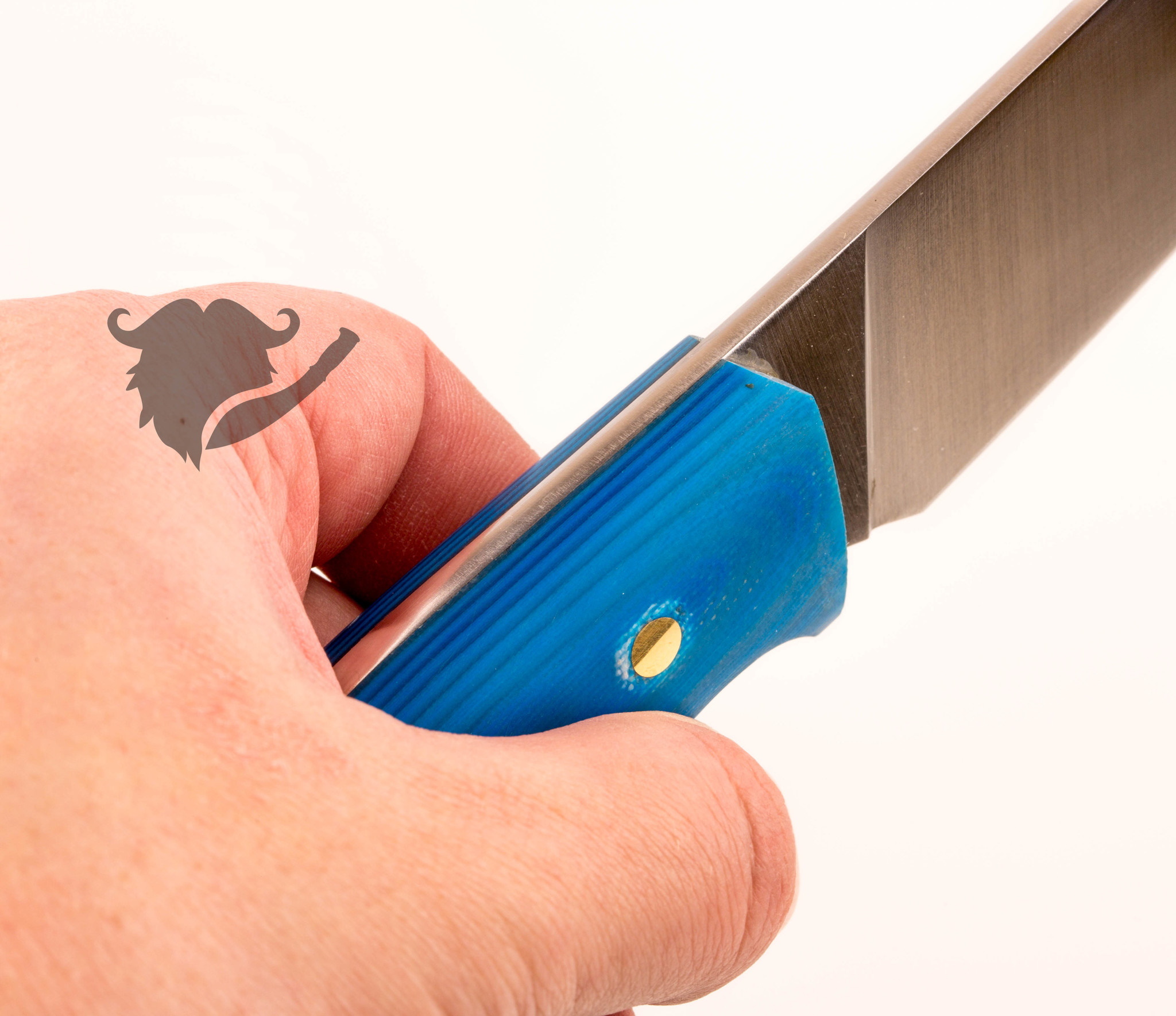 Нож Беркут, D2, рукоять G10 синяя - фото 4
