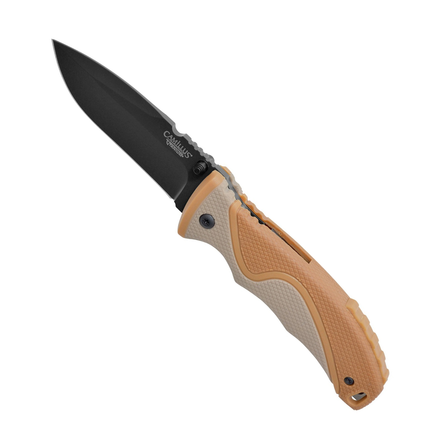 Нож складной Camillus Les Stroud San Bushmen, сталь 440А, рукоять Zytel®, коричневый от Ножиков