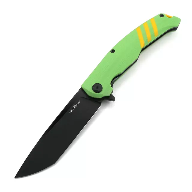 Складной нож Fat Dragon 5, сталь D2, рукоять G10, зеленый - фото 1