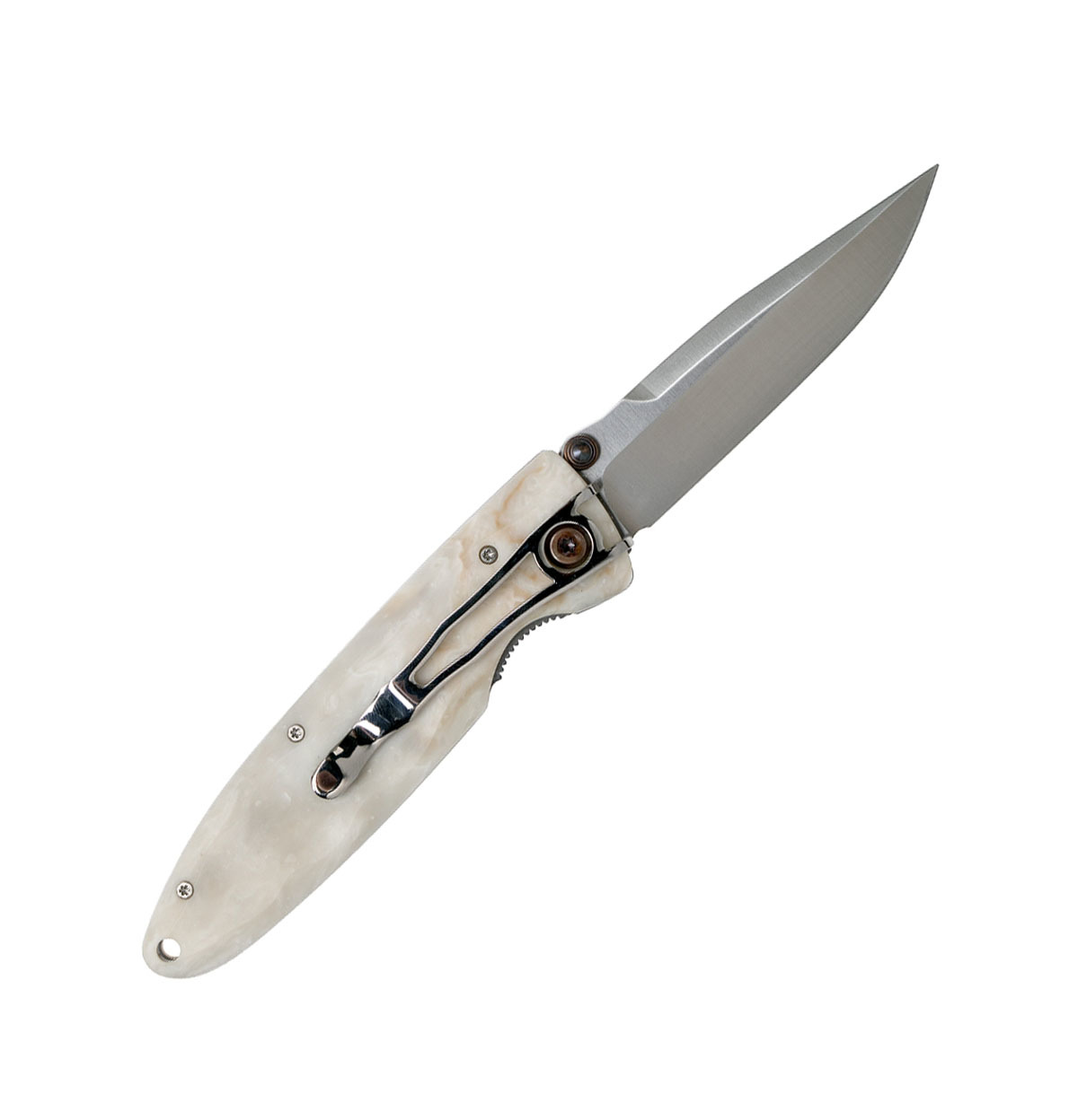 Складной нож Mcusta Classic wave MC-0019V, сталь VG-10, рукоять Corian® (искусственный камень) от Ножиков