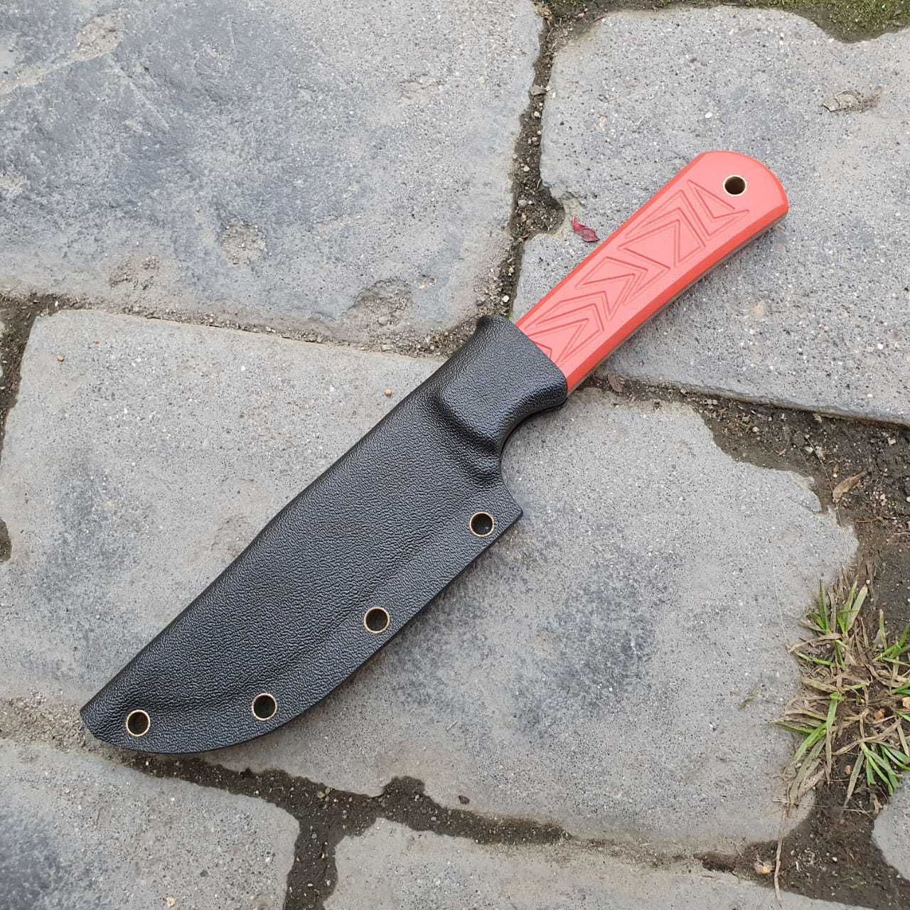 Нож Аракул XL, сталь N690, рукоять G10 красная - фото 2